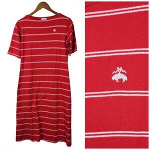 Vintage Brooks Brothers Red Stripe Polo Dress Women’s Size Small Golden Fleece